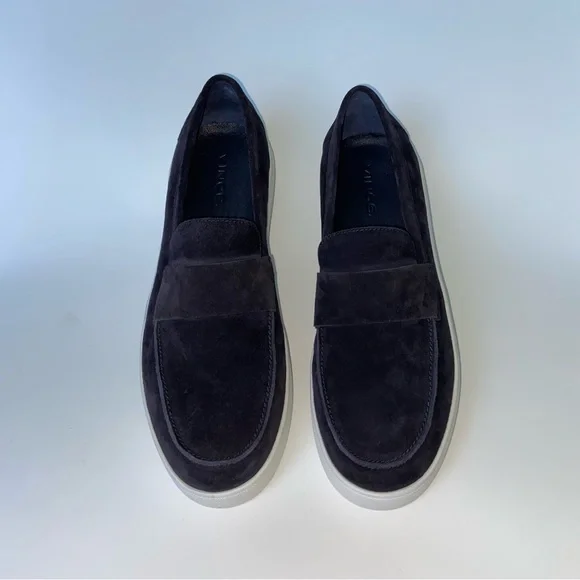 Vince | Shoes | New Vince Suede Slip On Sneakers Navy Blue  display picture 2